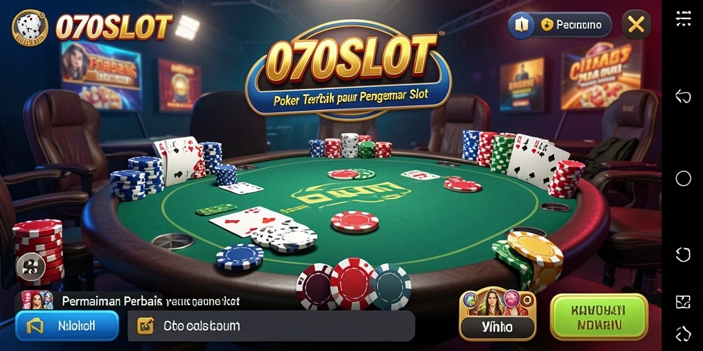 Tampilan gameplay menarik dari 070SLOT dengan aksi poker yang seru.