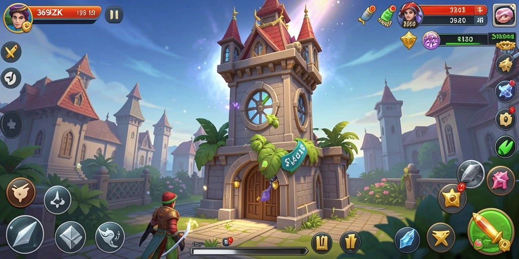 Tampilan gameplay yang menarik dalam 369ZK Tower Defense.