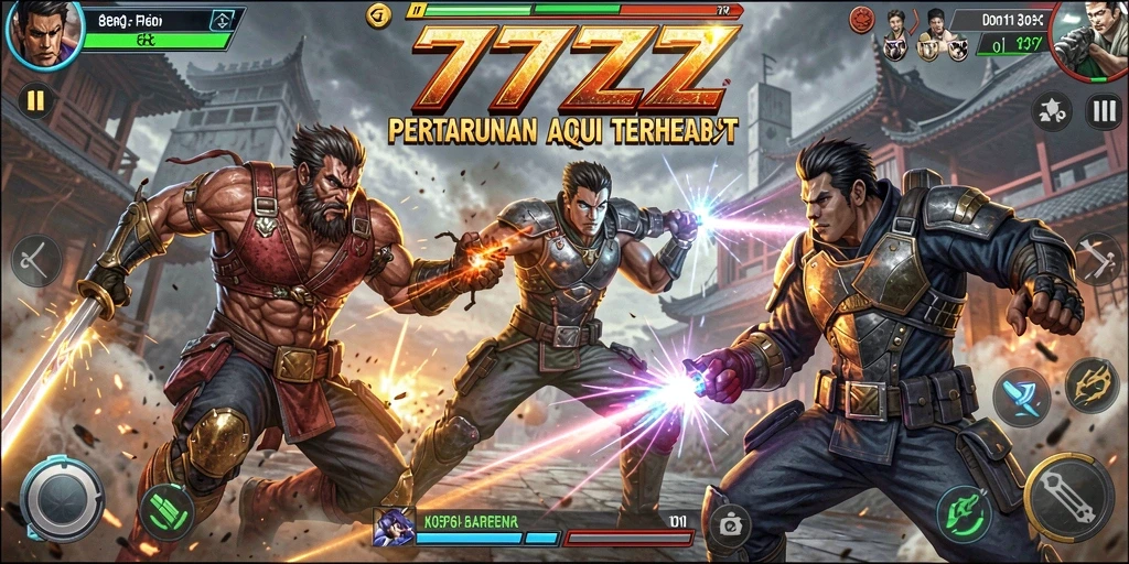 Tampilan gameplay seru dan penuh aksi dari 777ZX.