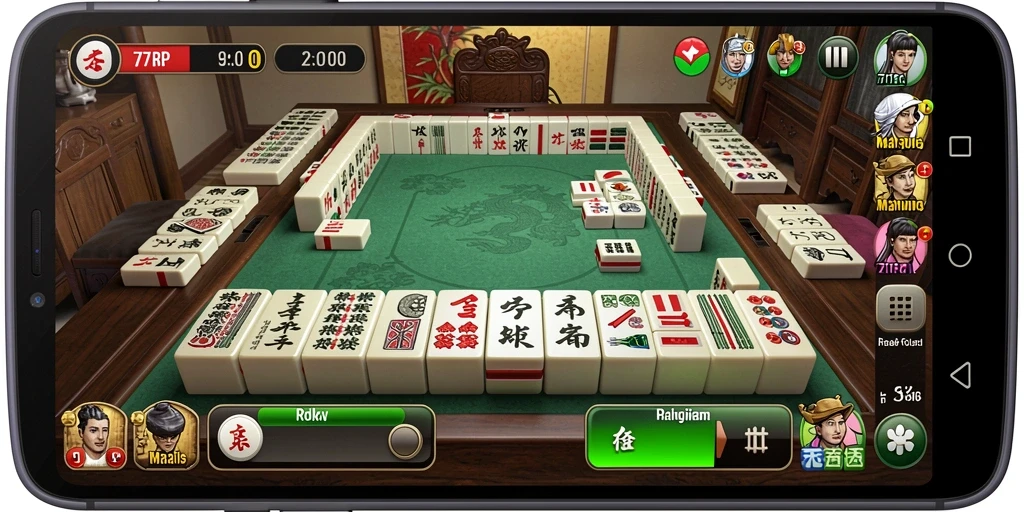 Tampilan gameplay Mahjong di 77RP yang menantang dan menyenangkan.