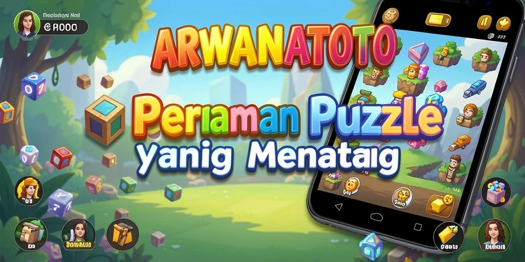 Tampilan gameplay ARWANATOTO dengan nuansa Puzzle yang memikat.