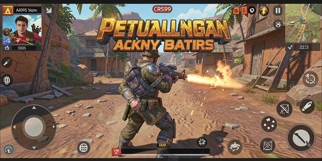 Tampilan gameplay seru di CRS99 dengan aksi mendebarkan.