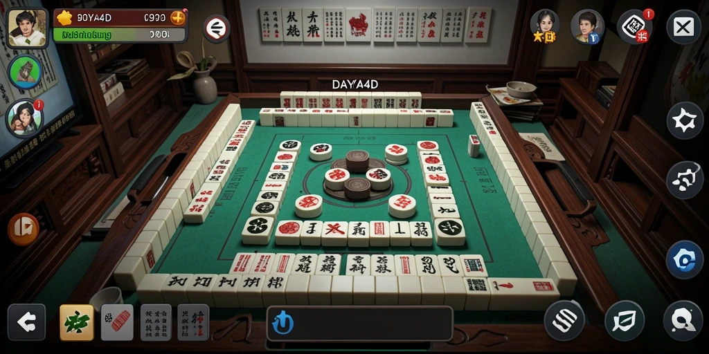 Screenshot utama DAYA4D yang menunjukkan gameplay Mahjong yang menarik.