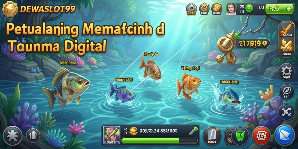 Gameplay memancing yang seru dan menarik di DEWASLOT99.