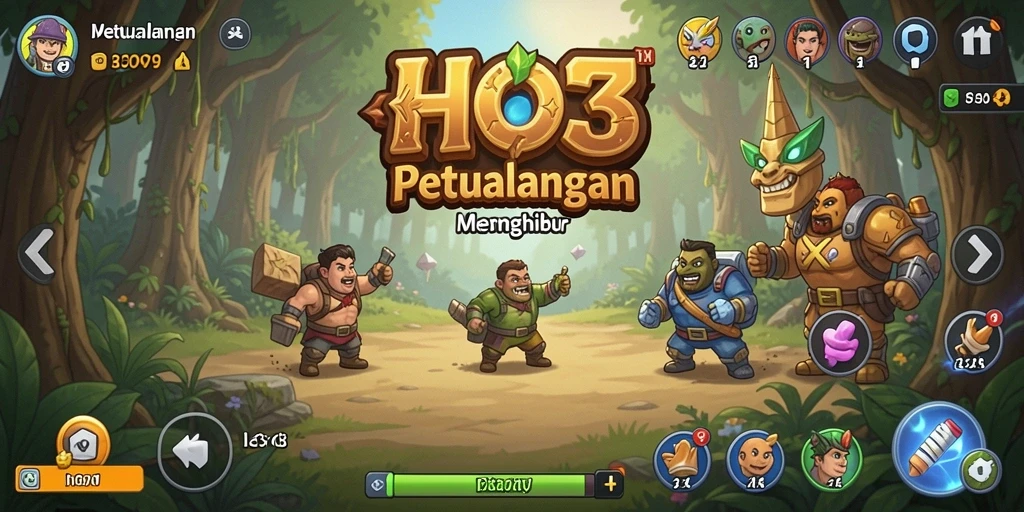 Tangkapan layar dari gameplay HO3 yang mempesona dalam mode Idle.