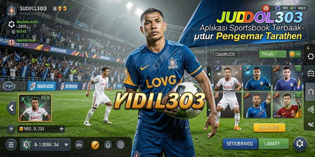 Tampilan antarmuka pengguna JUDOL303 dengan fitur Sportsbook yang menarik.