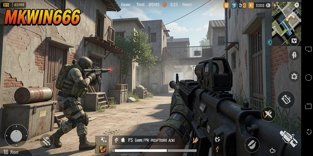 Tangkapan layar gameplay MKWIN666 yang penuh aksi.