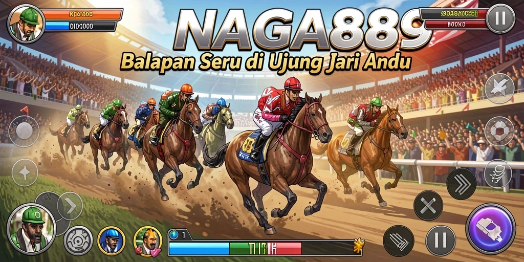 Tampak gameplay balapan seru di NAGA889 dengan mobil keren.