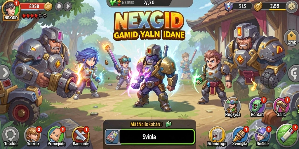 Tampilan gameplay NEXGID yang menarik dan interaktif.