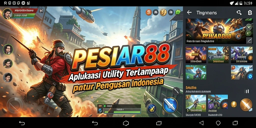 Tangkapan layar aplikasi PESIAR88 menunjukkan kemudahan penggunaan alat Utility.