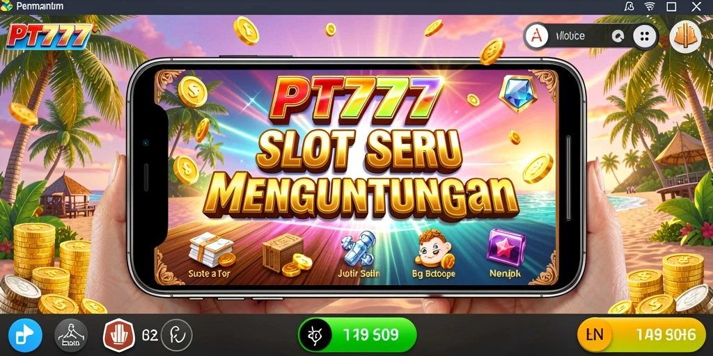 Screenshot utama PT777 menampilkan gameplay slot yang menarik dan penuh aksi.