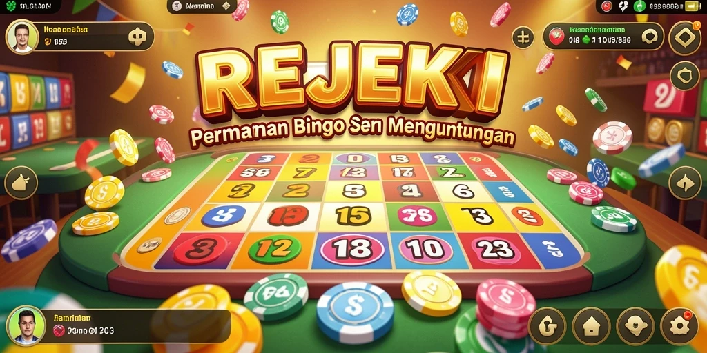 Tampilan gameplay seru dari REJEKI yang penuh keseruan Bingo.