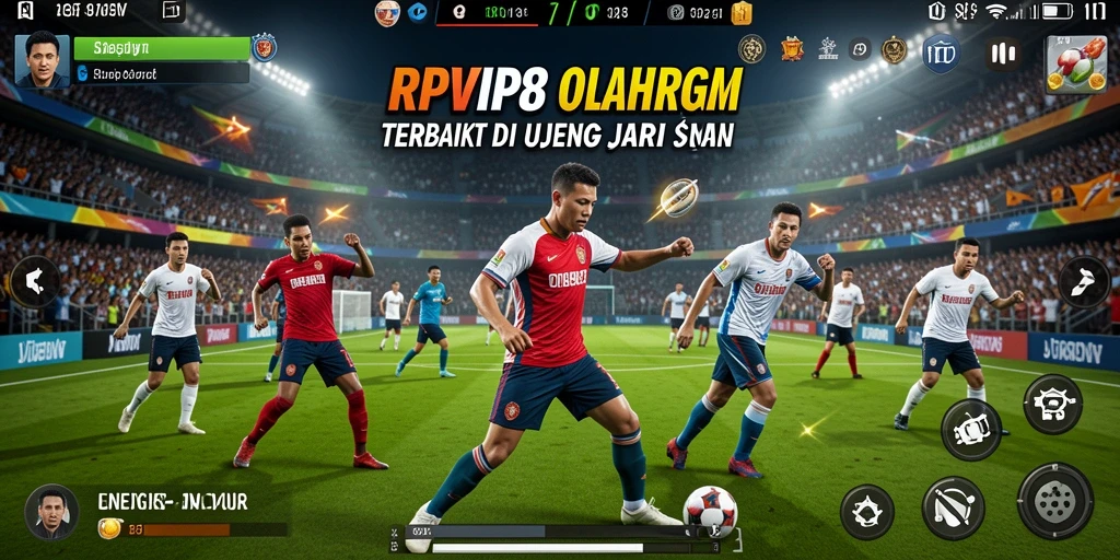Tampilan gameplay seru di RPVIP8 dengan aksi olahraga mendebarkan.