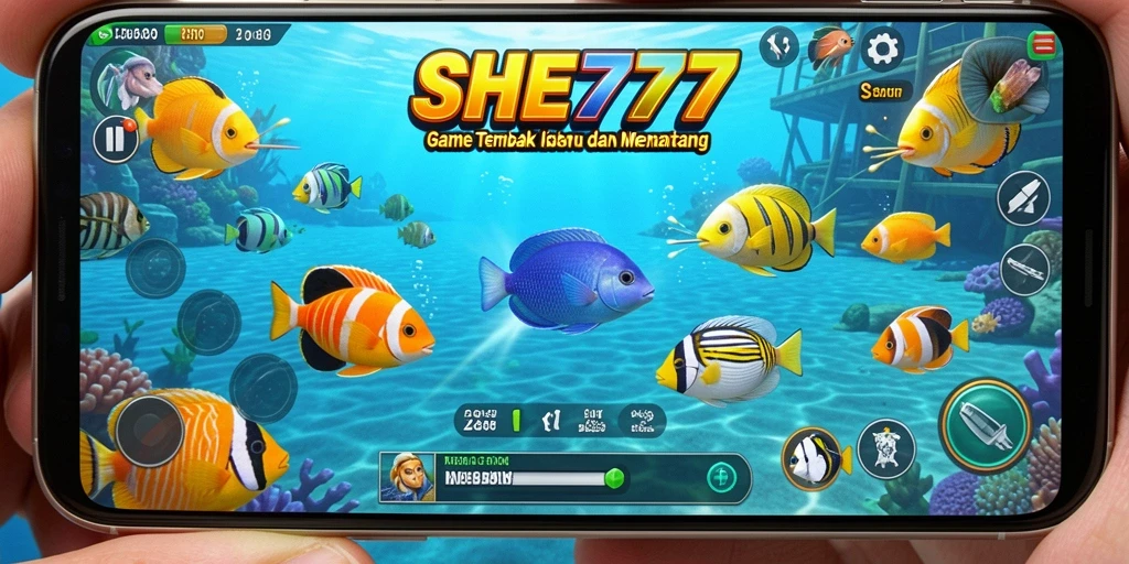 Tampilan gameplay SHE777 yang penuh warna dan menarik.