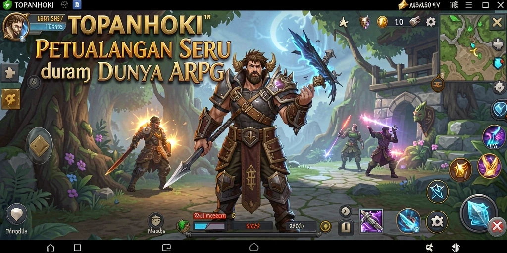 Gameplay seru dalam TOPANHOKI yang penuh petualangan.