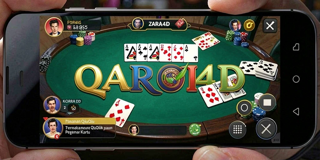 Tampilan gameplay ZARA4D yang penuh aksi dan strategi QiuQiu.